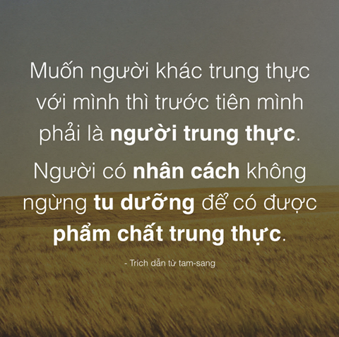 TRUNG THỰC LÀ MỘT PHẨM CHẤT CAO QUÝ